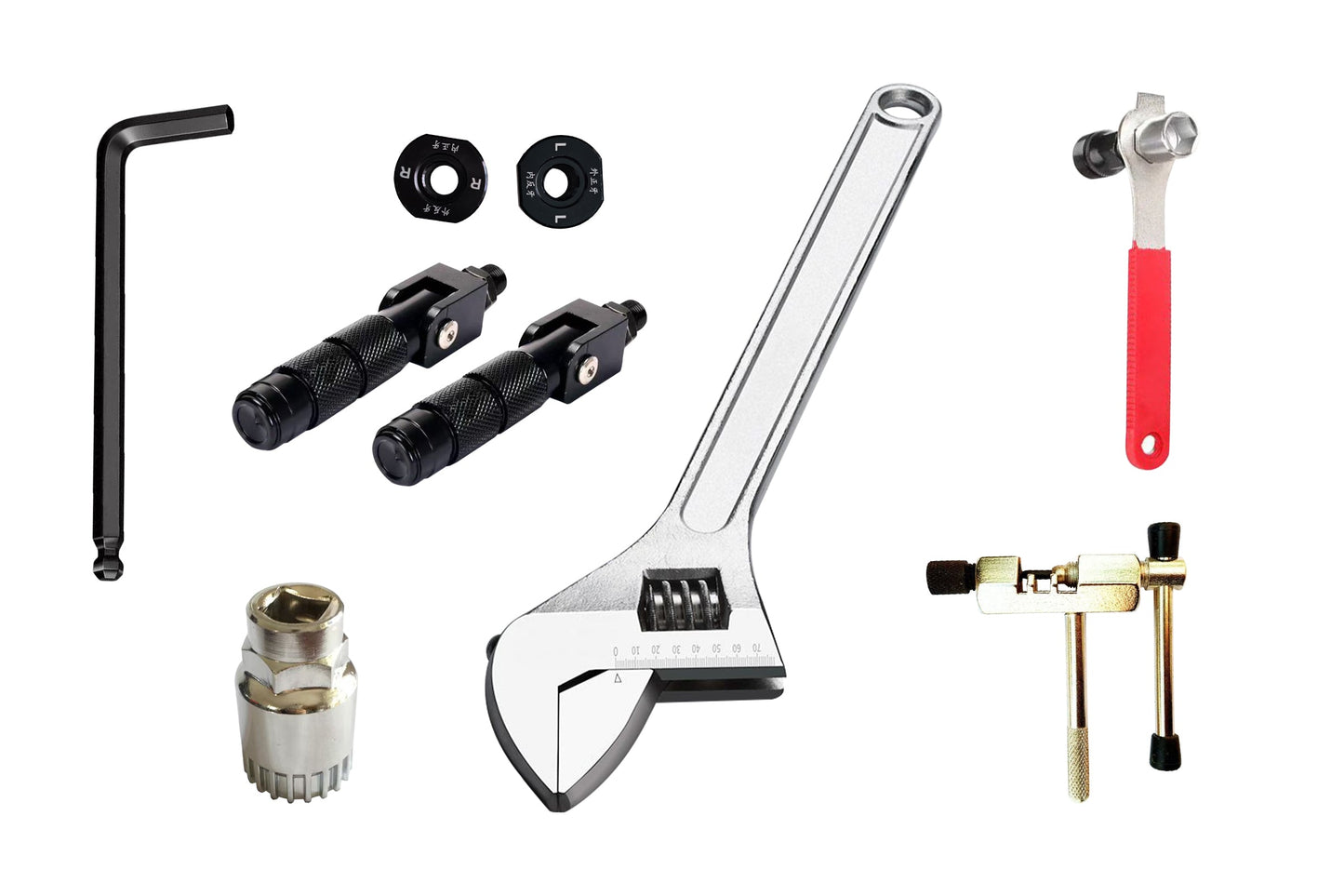 Estribos y kits de herramientas para bicicletas eléctricas de la serie M5